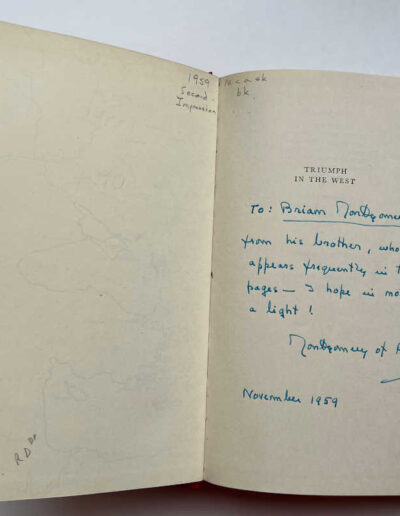 Triumph in the West: Montgomery Inscription