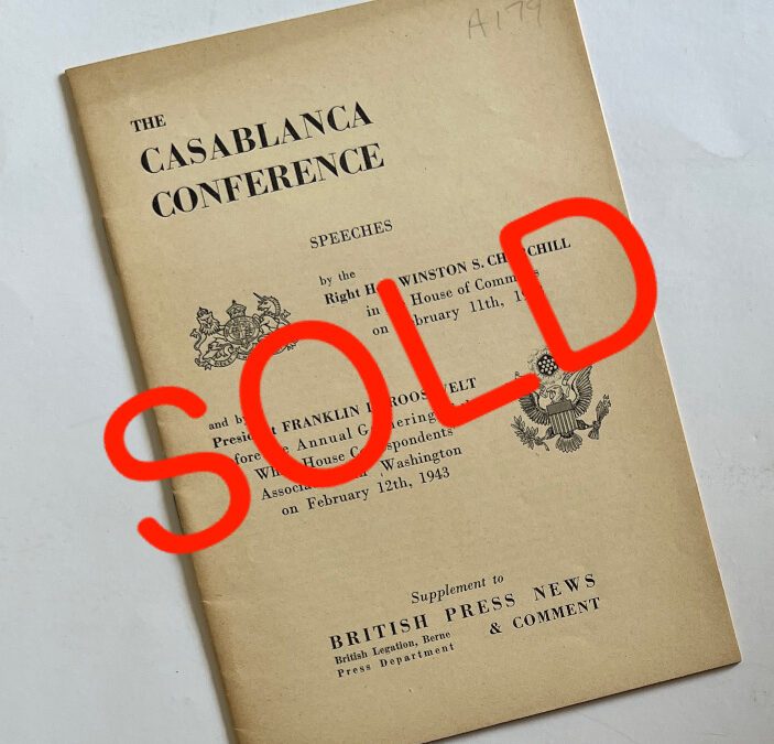 The Casablanca Conference: Speeches by Churchill & Roosevelt