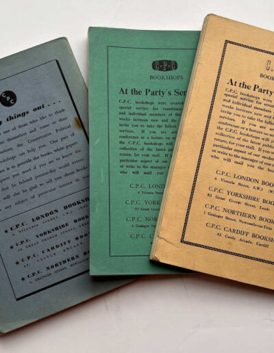 3 vols National Conservative Union with Churchill's Speech: Back