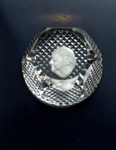 Winston Churchill - Baccarat Sulphide Paperweight