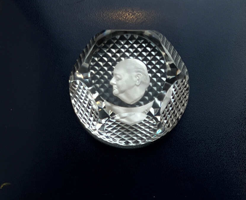 Baccarat Sulphide Paperweight – Sir Winston Churchill