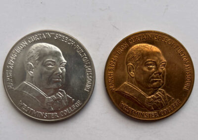 Churchill “Iron Curtain” Speech Medals: Silver & Copper