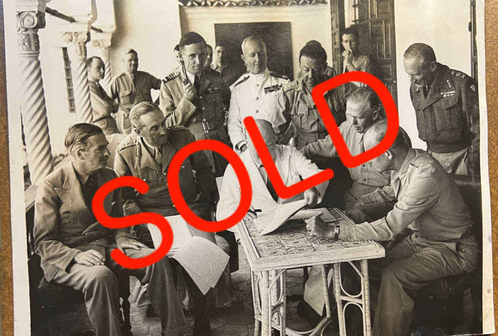 Churchill Photograph Nth Africa, 1943