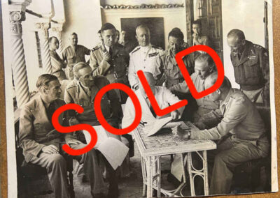 Churchill Photo Nth Africa 1943 SOLD