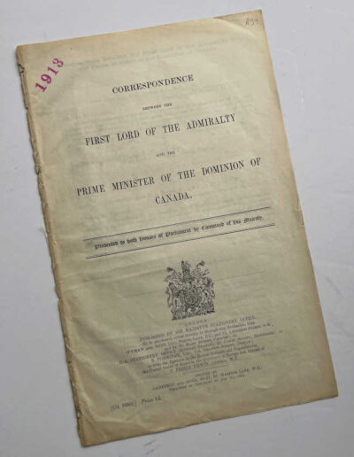 Correspondence-Admiralty & Canadian PM