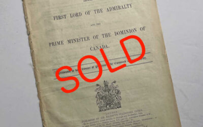 Correspondence Between The First Lord of The Admiralty & Prime Minister of Canada