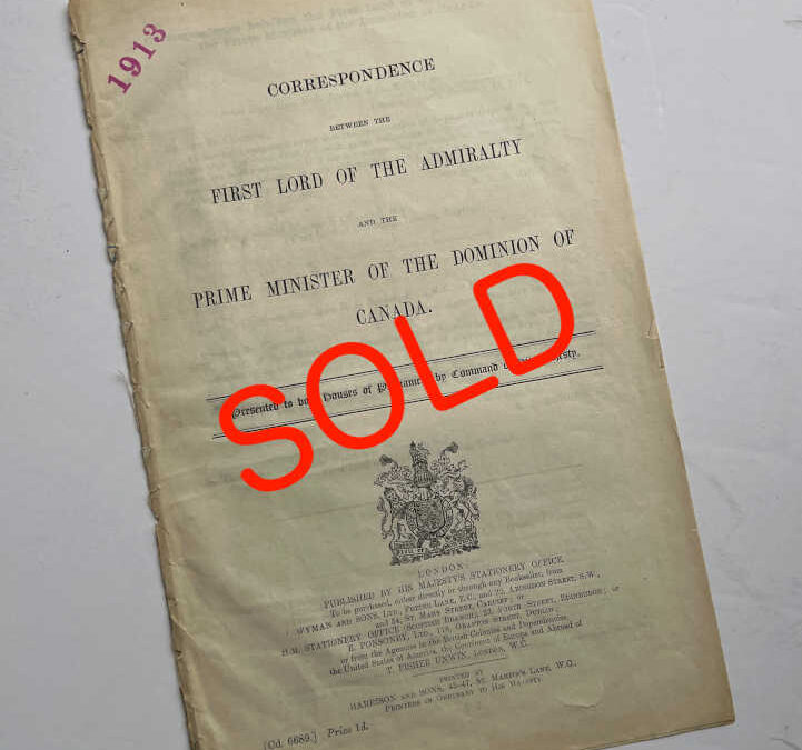 Correspondence Between The First Lord of The Admiralty & Prime Minister of Canada