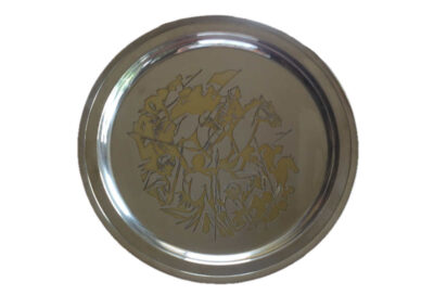 Garrard Silver Salver (1/2) Churchill on Horse