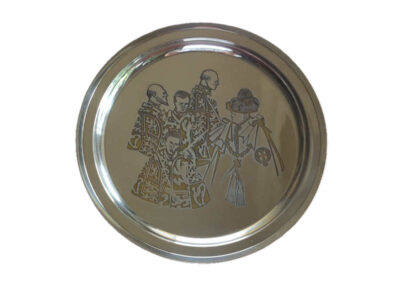 Garrard Silver Salver (2/2) Churchill in Robes