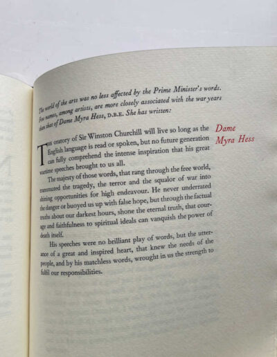 Myra Hess' tribute to Winston Churchill