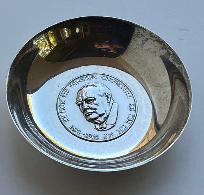 Solid Silver Dish: Commemorating Winston Churchill 1874-1965