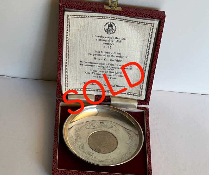 Sterling Silver Dish: Churchill Crown