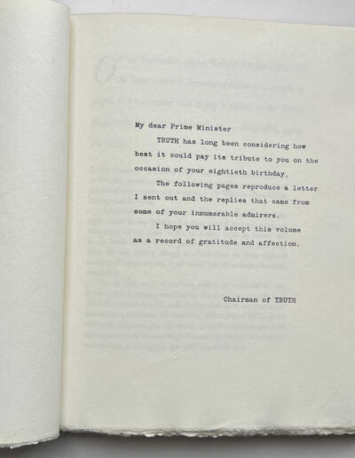 Tributes for an Eightieth Birthday 1