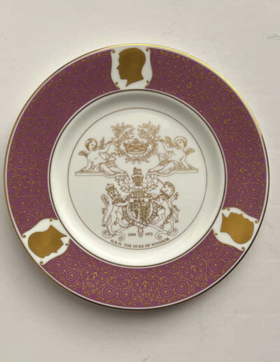Coalport Plate H.R.H. The Duke of Windsor