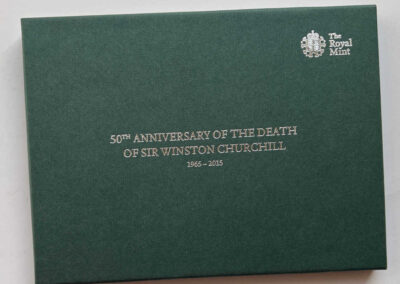 Royal Mint Churchill Memorial - 2 Coin Set Box
