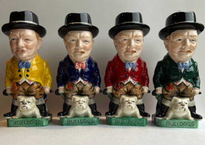 4 Burleigh Ware Churchill Toby Jugs