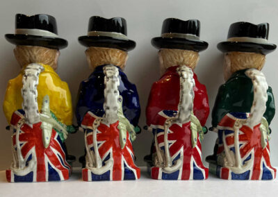 Burleigh Ware Churchill Toby Jugs - Back Views