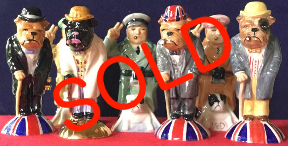 7 Churchill Figurines including 6 Artists Proofs