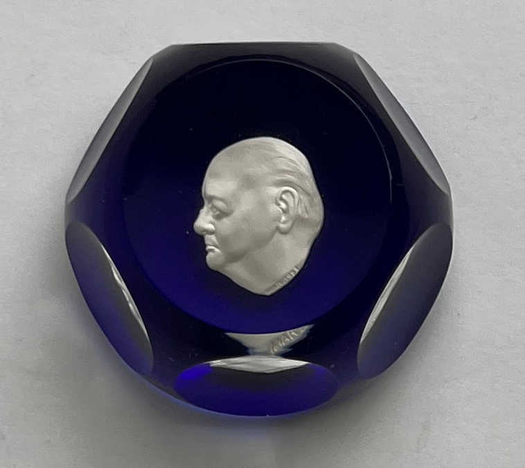 Baccarat Sulphide Paperweight – Sir Winston Churchill