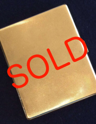 Battle of Britain gold cigarette case: SOLD