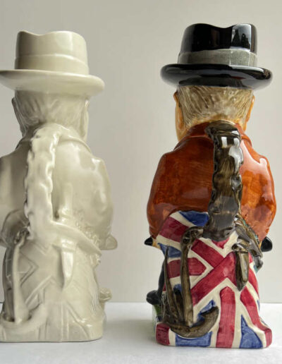 Back View - Burleigh Ware Wartime Churchill Toby Jugs