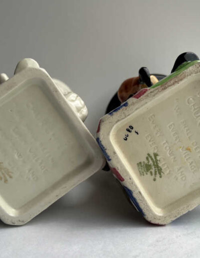 Burleigh Ware Wartime Churchill Toby Jugs - Bases
