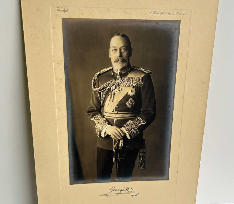 Signed Vandyk Photograph – King George V