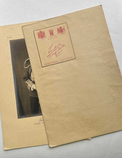 Vandyk Photograph King George V with folder (backside)