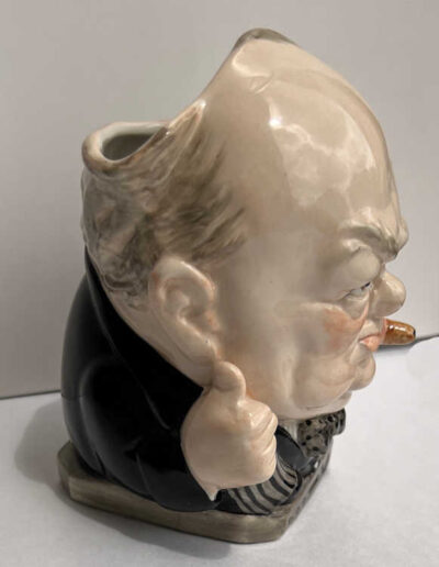 Burleigh Ware WINSTON CHURCHILL Toby Jug Side View