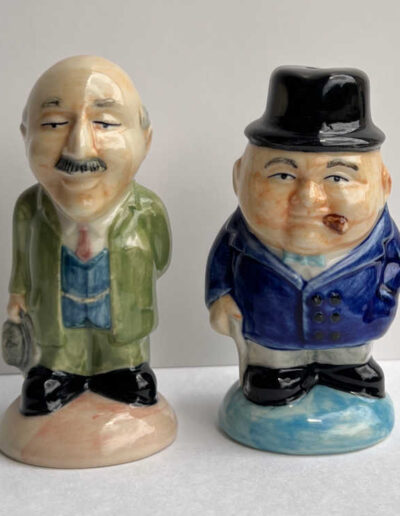 Churchill & Atlee: Salt Pepper Shakers