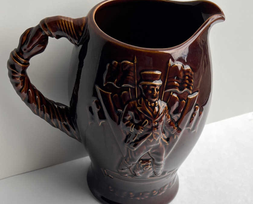 Crown Devon V for Victory Jug