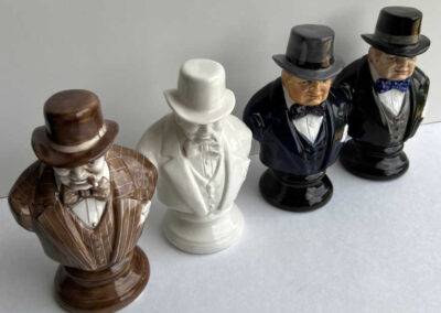 Four Churchill Busts by Michael Sutty
