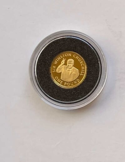 Alderney Gold Proof Coin Churchill £1
