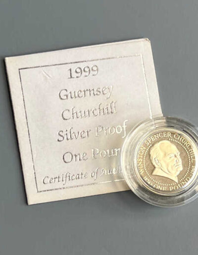 1 Pound Churchill Coin Guernsey 1999
