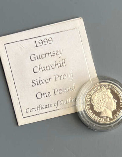 1 Pound Churchill Coin Guernsey 1999