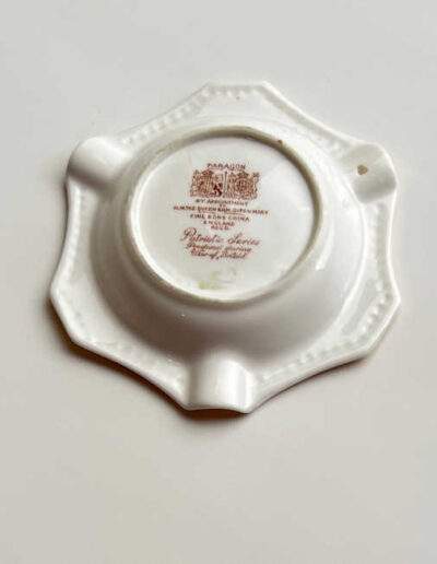 Paragon Patriotic Series-Churchill Ashtray (back)