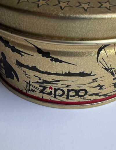 Presentation Container showing Zippo on the Side