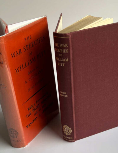 War Speeches of W. Pitt with Dustjacket