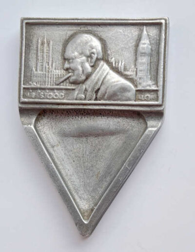 Wartime Ashtray depicting Winston Churchill - front